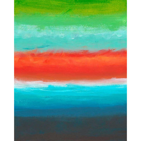 Night Coast Three Black Modern Wood Framed Art Print by Weiss, Jan