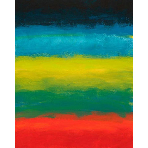 Night Coast Two  White Modern Wood Framed Art Print by Weiss, Jan