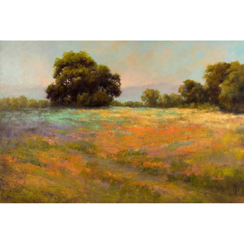 Spring Meadow Black Modern Wood Framed Art Print by Weil, Alice
