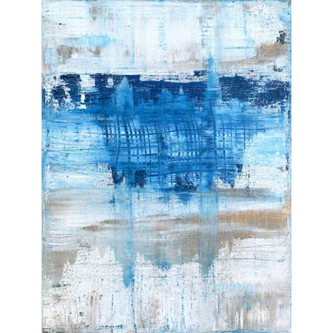 Splash Black Modern Wood Framed Art Print by Weaverling, Julie
