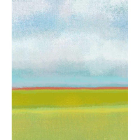 Meadow 1 Black Modern Wood Framed Art Print by Weiss, Jan