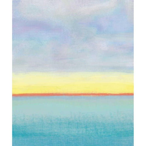 Meadow 2 White Modern Wood Framed Art Print by Weiss, Jan