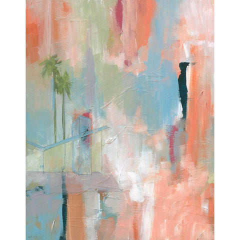 Desert Living 2 White Modern Wood Framed Art Print by Weiss, Jan