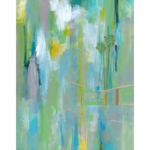Desert Living 3 Black Modern Wood Framed Art Print with Double Matting by Weiss, Jan
