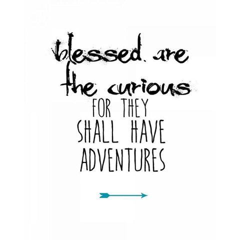 Blessed Are the Curious Gold Ornate Wood Framed Art Print with Double Matting by Weiss, Jan