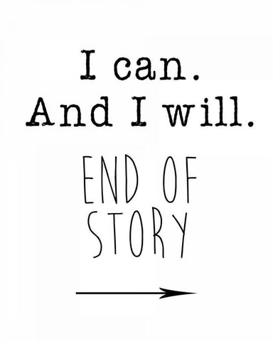 I Can Black Ornate Wood Framed Art Print with Double Matting by Weiss, Jan