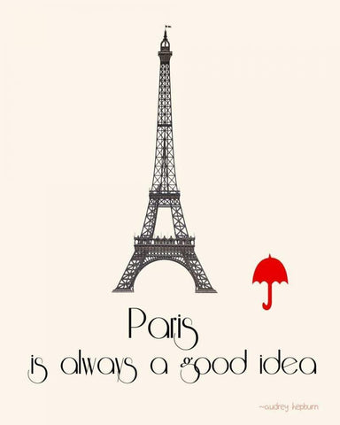 Paris White Modern Wood Framed Art Print with Double Matting by Weiss, Jan