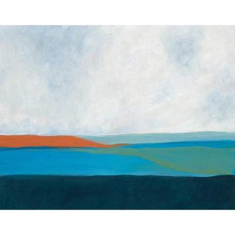 Layered Earth 2 Gold Ornate Wood Framed Art Print with Double Matting by Weiss, Jan