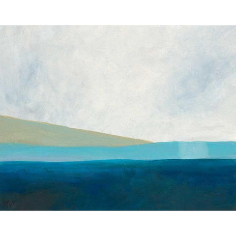 Layered Earth 3 Black Modern Wood Framed Art Print by Weiss, Jan