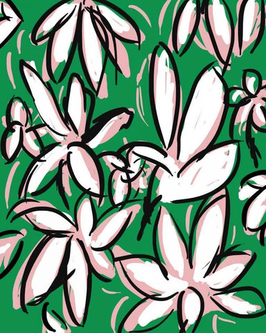 Wild Garden One Black Ornate Wood Framed Art Print with Double Matting by Weiss, Jan