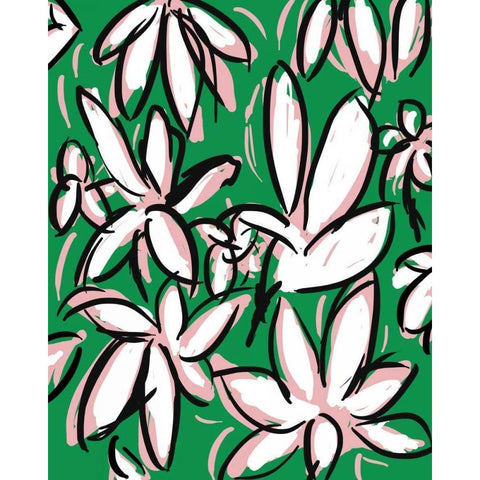 Wild Garden One White Modern Wood Framed Art Print by Weiss, Jan