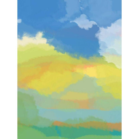 Break in the Weather Black Modern Wood Framed Art Print by Weiss, Jan