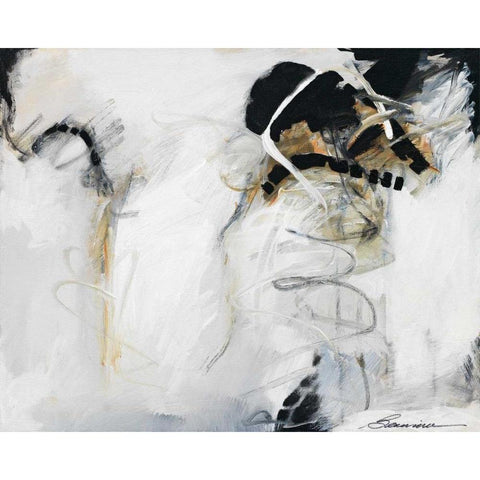 Against All Odds Black Modern Wood Framed Art Print with Double Matting by Wild, Beau
