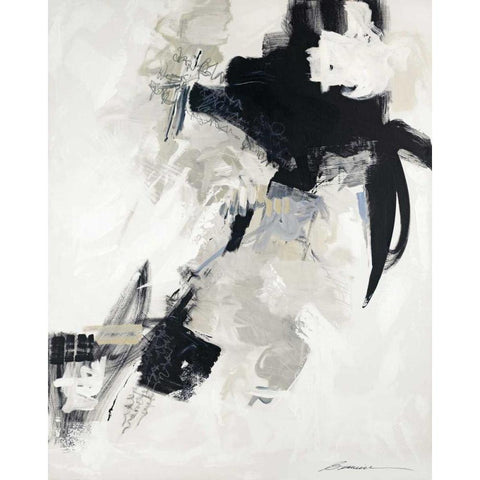 Puffs and Gusts Black Modern Wood Framed Art Print by Wild, Beau
