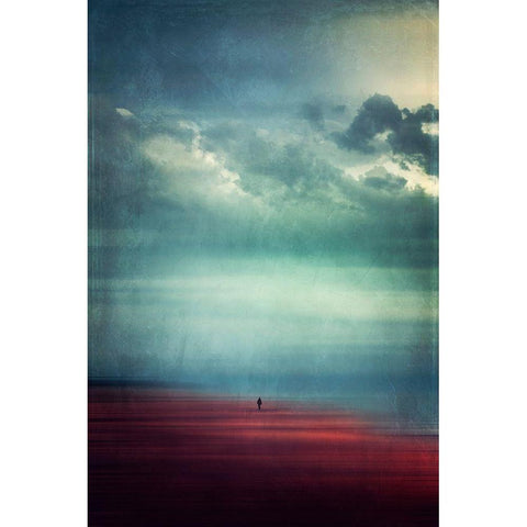 Enjoying Silence White Modern Wood Framed Art Print by Wuestenhagen, Dirk