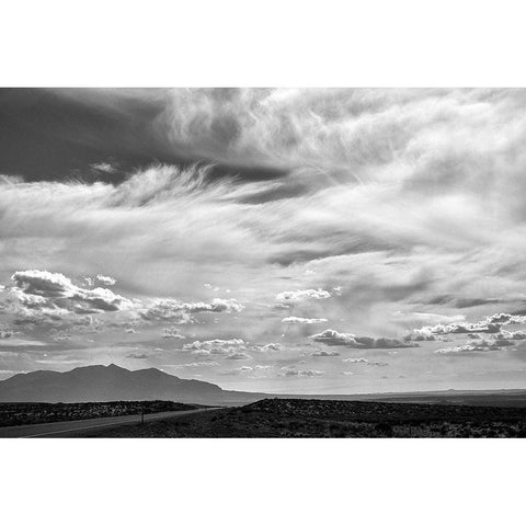 Utah Skies Black Modern Wood Framed Art Print by White, Lynda