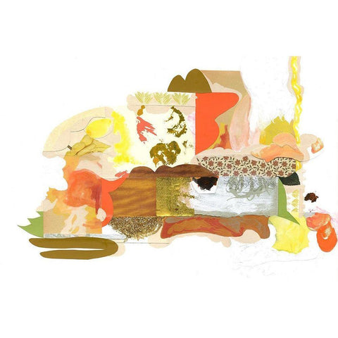 Papers No. 53 White Modern Wood Framed Art Print by Wheeler, Erin McClusky