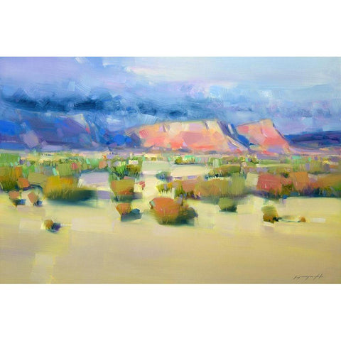 Canyon View Black Modern Wood Framed Art Print with Double Matting by Yeremyan, Vahe