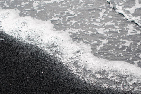 Black Sand No. 1 Black Ornate Wood Framed Art Print with Double Matting by Zinna, Lisa