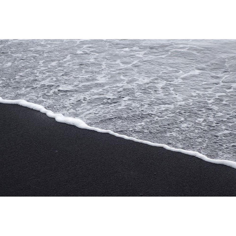 Black Sand No. 2 Black Modern Wood Framed Art Print by Zinna, Lisa