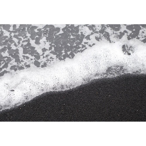 Black Sand No. 3 Black Modern Wood Framed Art Print by Zinna, Lisa