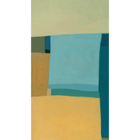 At the Beach I White Modern Wood Framed Art Print by Zinn, Tamar