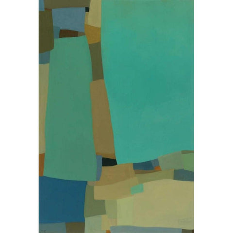 Arabesque 8 Black Modern Wood Framed Art Print by Zinn, Tamar