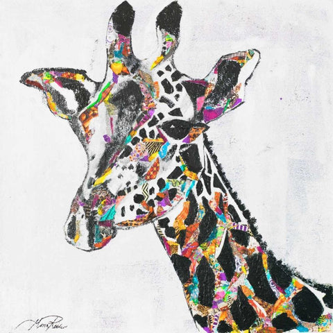 Safari Collage II Black Modern Wood Framed Art Print by Ritter, Gina