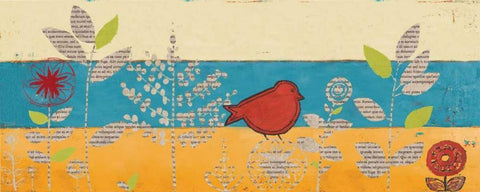 Le Jardin Press Panel II Black Ornate Wood Framed Art Print with Double Matting by Pinto, Patricia