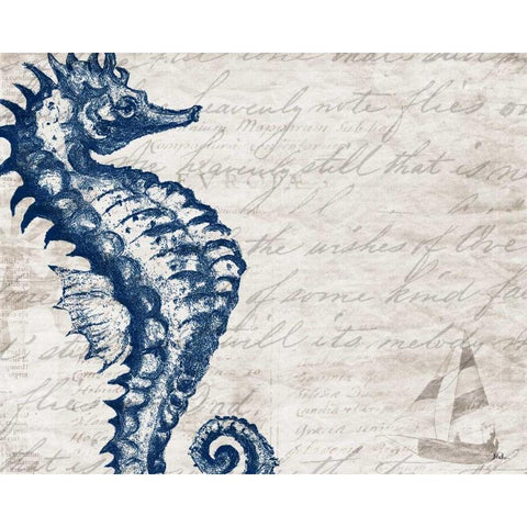 Atlantic Finds II Black Modern Wood Framed Art Print with Double Matting by Pinto, Patricia