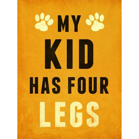 Paw Kids III Gold Ornate Wood Framed Art Print with Double Matting by SD Graphics Studio