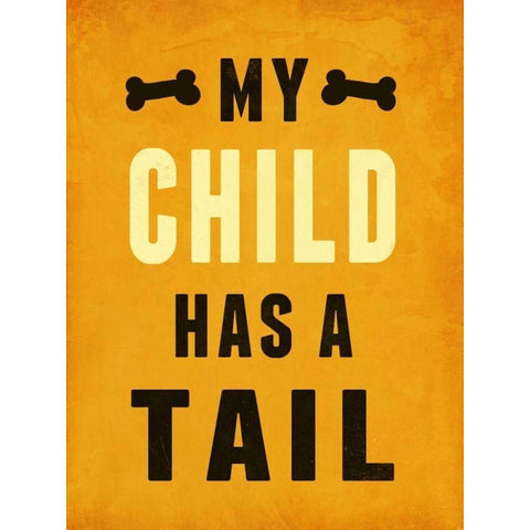 Paw Kids II White Modern Wood Framed Art Print by SD Graphics Studio