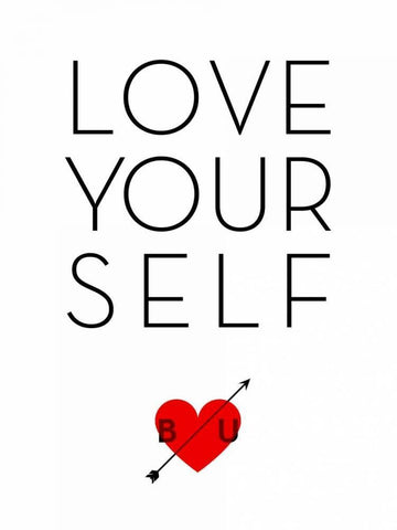 BU I White Modern Wood Framed Art Print with Double Matting by SD Graphics Studio