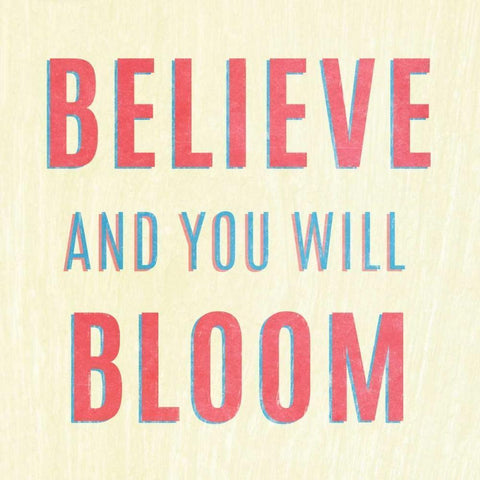 Imagine Believe Dream II White Modern Wood Framed Art Print by SD Graphics Studio