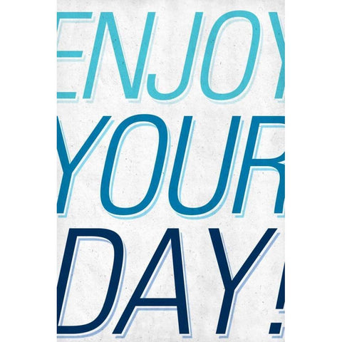 Good Day II Black Modern Wood Framed Art Print with Double Matting by SD Graphics Studio