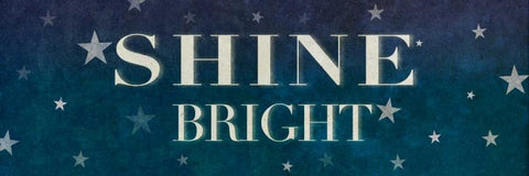 Dream Sparkle Shine Stars III Black Ornate Wood Framed Art Print with Double Matting by SD Graphics Studio