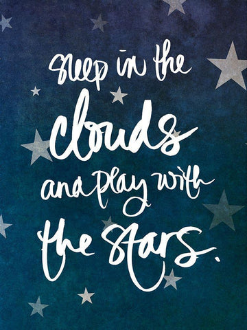 Sleep and Play White Modern Wood Framed Art Print with Double Matting by SD Graphics Studio