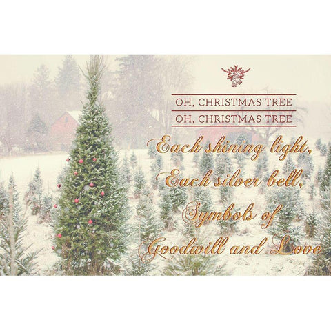Holiday Messages II Black Modern Wood Framed Art Print by Poynter, Kelly