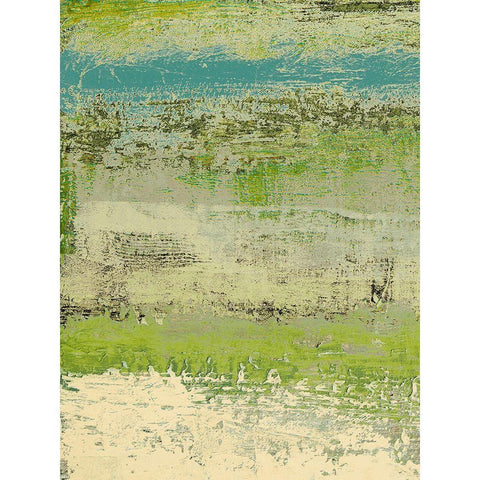 Organic Green I Black Modern Wood Framed Art Print by Marcon, Michael