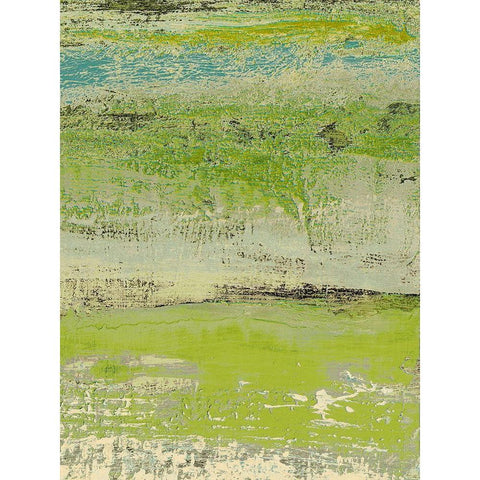 Organic Green II White Modern Wood Framed Art Print by Marcon, Michael