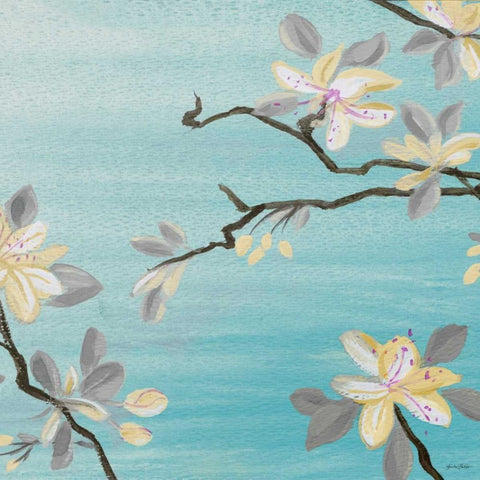 Always Springtime II Black Modern Wood Framed Art Print by Baliko, Linda