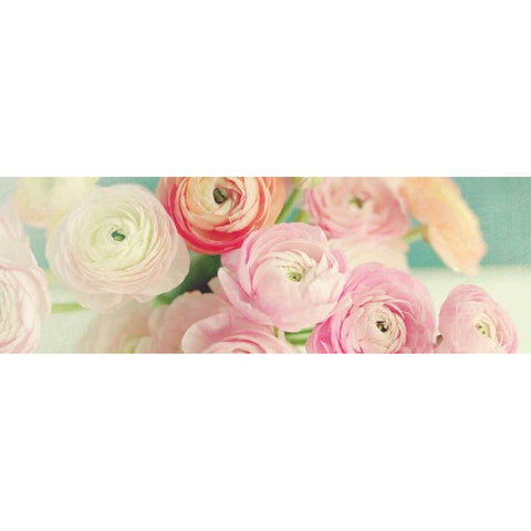 Blushing Blossoms Panel Gold Ornate Wood Framed Art Print with Double Matting by Gardner, Sarah