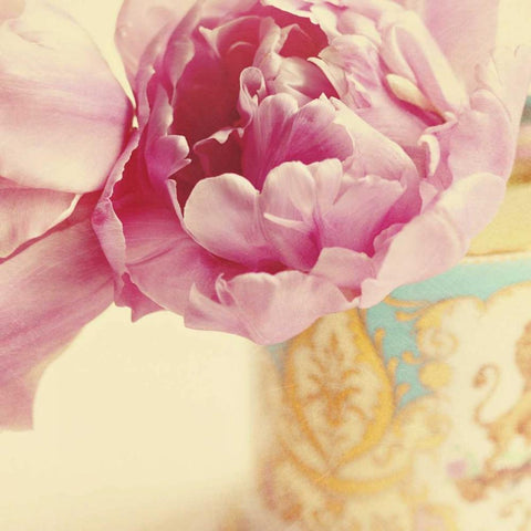 Elegant Vase Square Black Modern Wood Framed Art Print with Double Matting by Gardner, Sarah