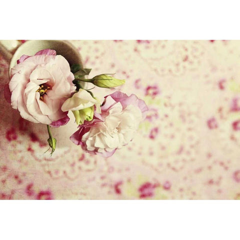 A Cup of Romance Black Modern Wood Framed Art Print by Gardner, Sarah