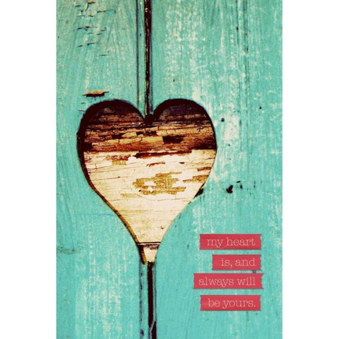 Always Yours White Modern Wood Framed Art Print by Peck, Gail