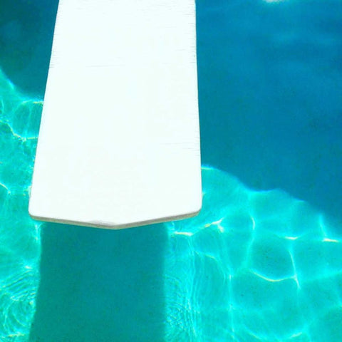 Pool Float Black Modern Wood Framed Art Print by Saghini, Lisa Hill