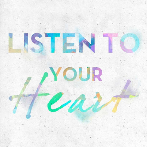 Colorful Inspirational Watercolors II White Modern Wood Framed Art Print with Double Matting by SD Graphics Studio