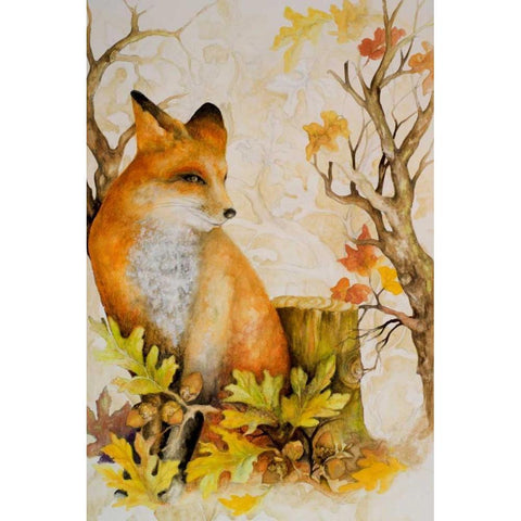 Mystic Woodland I Gold Ornate Wood Framed Art Print with Double Matting by Gaynor, Janice