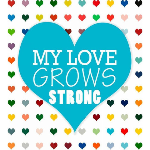 My Love Grows Gold Ornate Wood Framed Art Print with Double Matting by Lake, Shelley