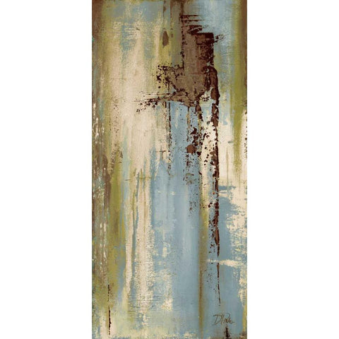 The Blue and Green Ones II Black Modern Wood Framed Art Print with Double Matting by Pinto, Patricia